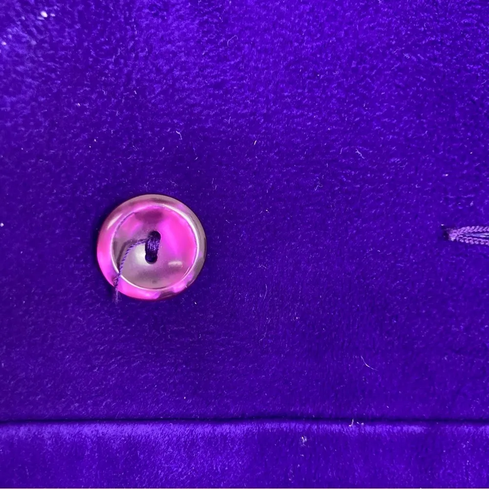 Vintage 70s Lillie Rubin purple suede double breasted mod mini dress. - Image 7