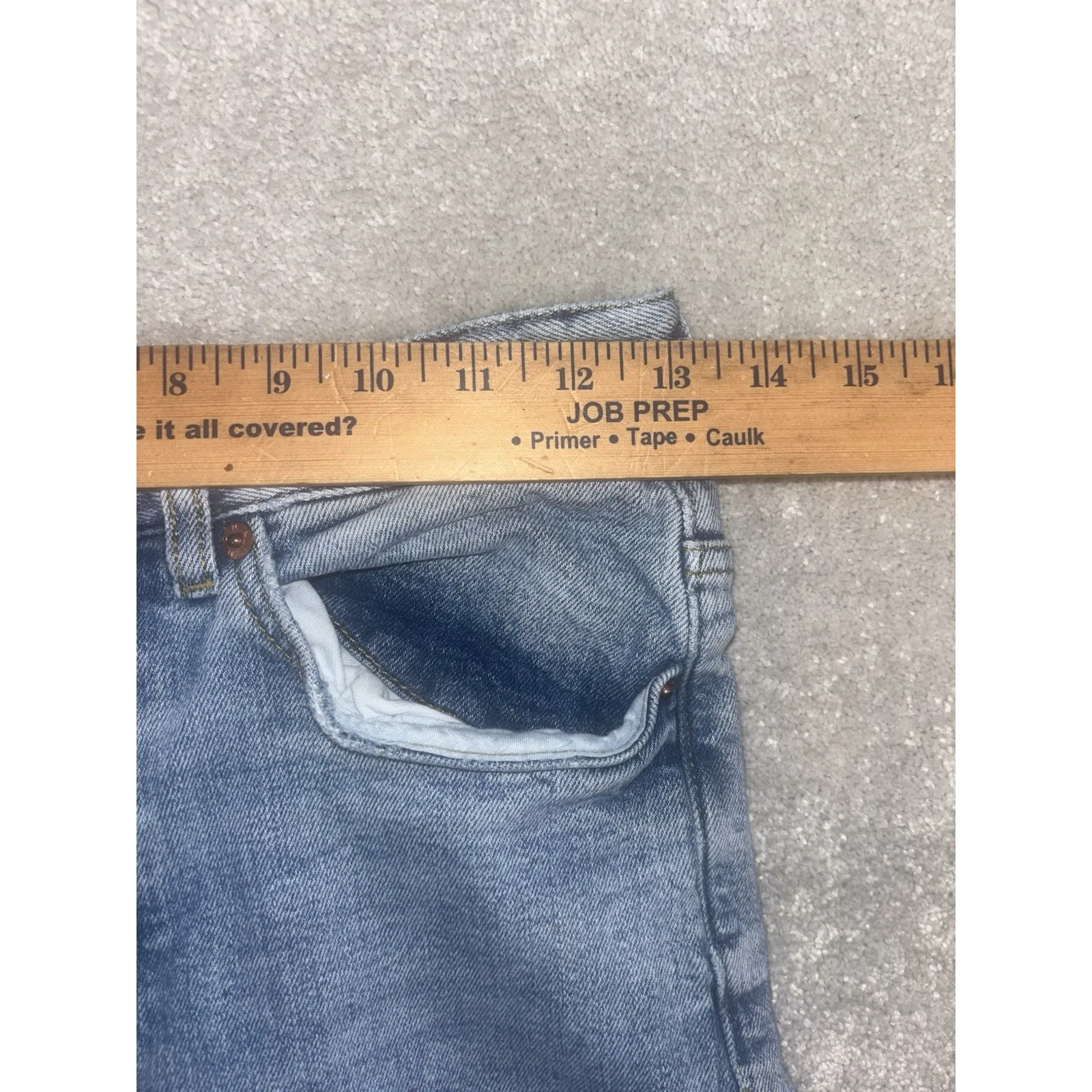 monki jeans straight leg jeans 28 med wash high rise - Image 8