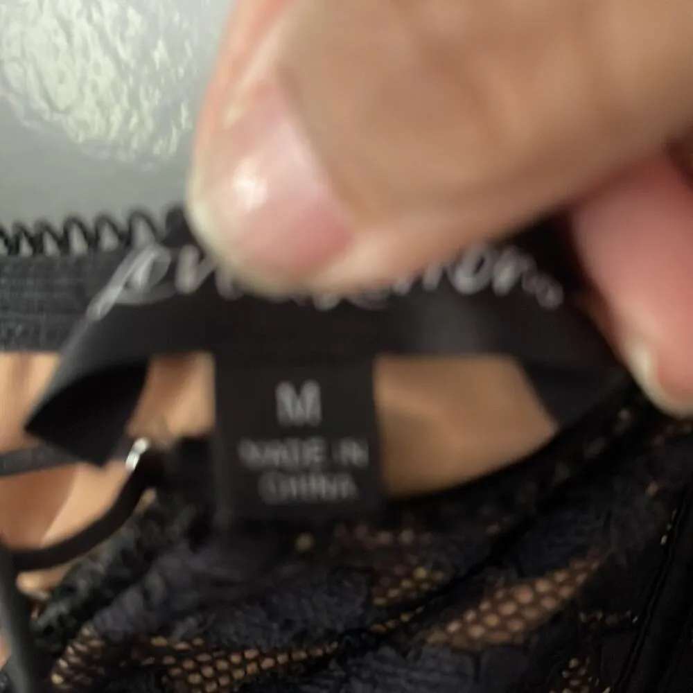 For Love and Lemons Black Violetta Lace Dress Black Size M - Image 5