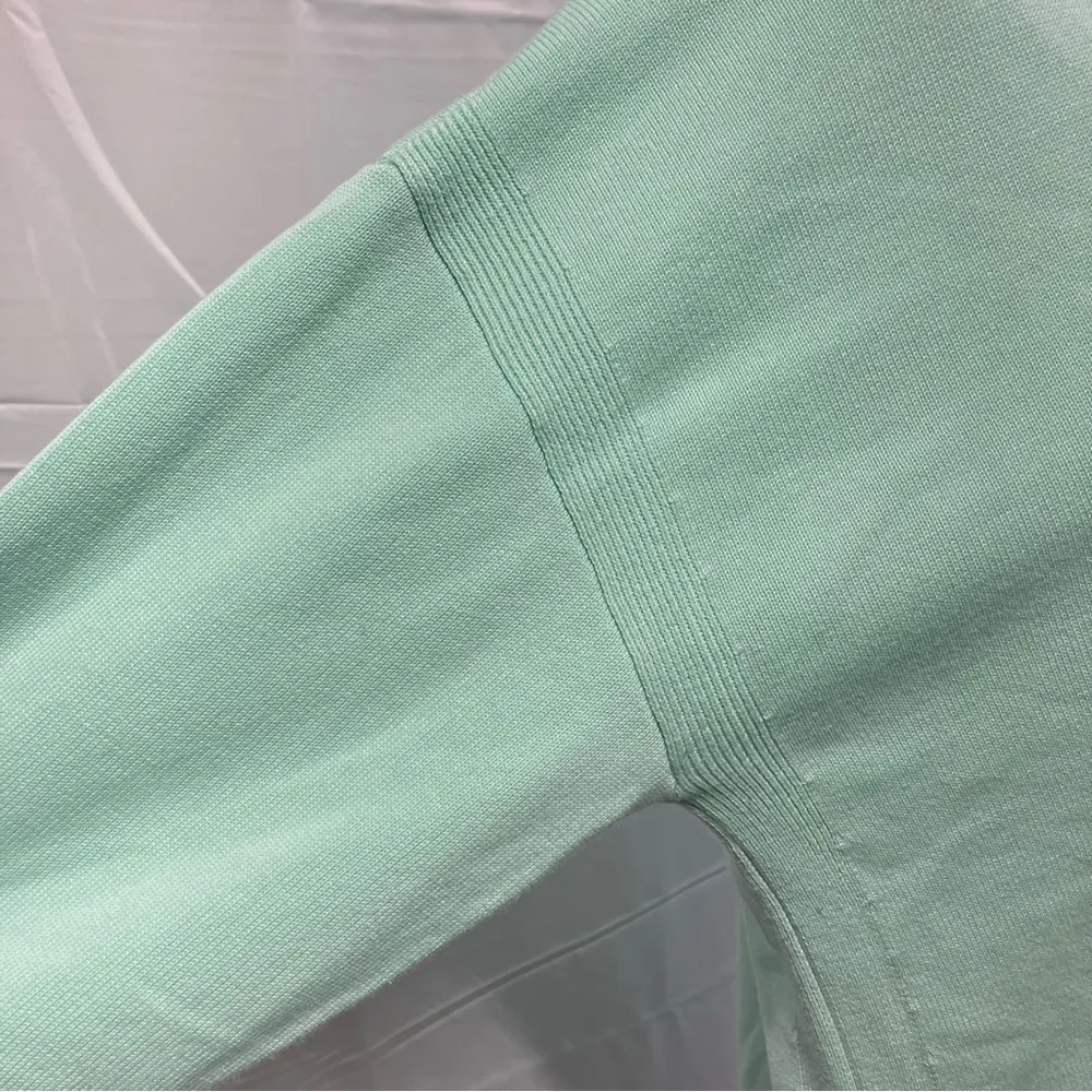 Talbots V-neck Button down cardigan Sweater Women Large Mint Spring Momcore soft - Image 4