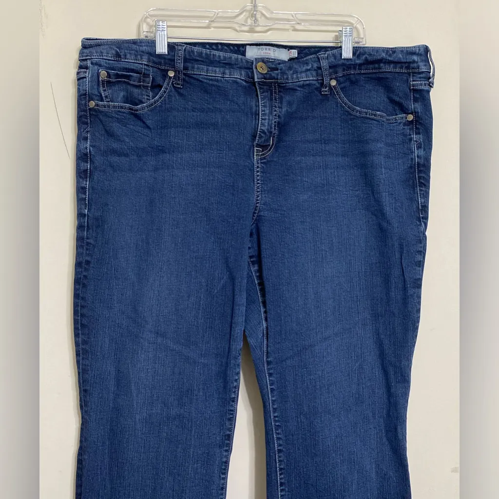 Torrid First at Fit Slim Boot Jean Stretch Blue Denim  Women’s Size 22 R - Image 2