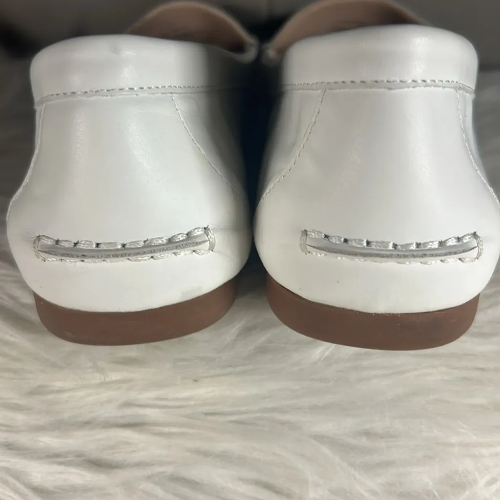 KATE SPADE Loafers Women's Size 8 Kate Spade Carmen S1350018 White Leather Shoes - Image 4