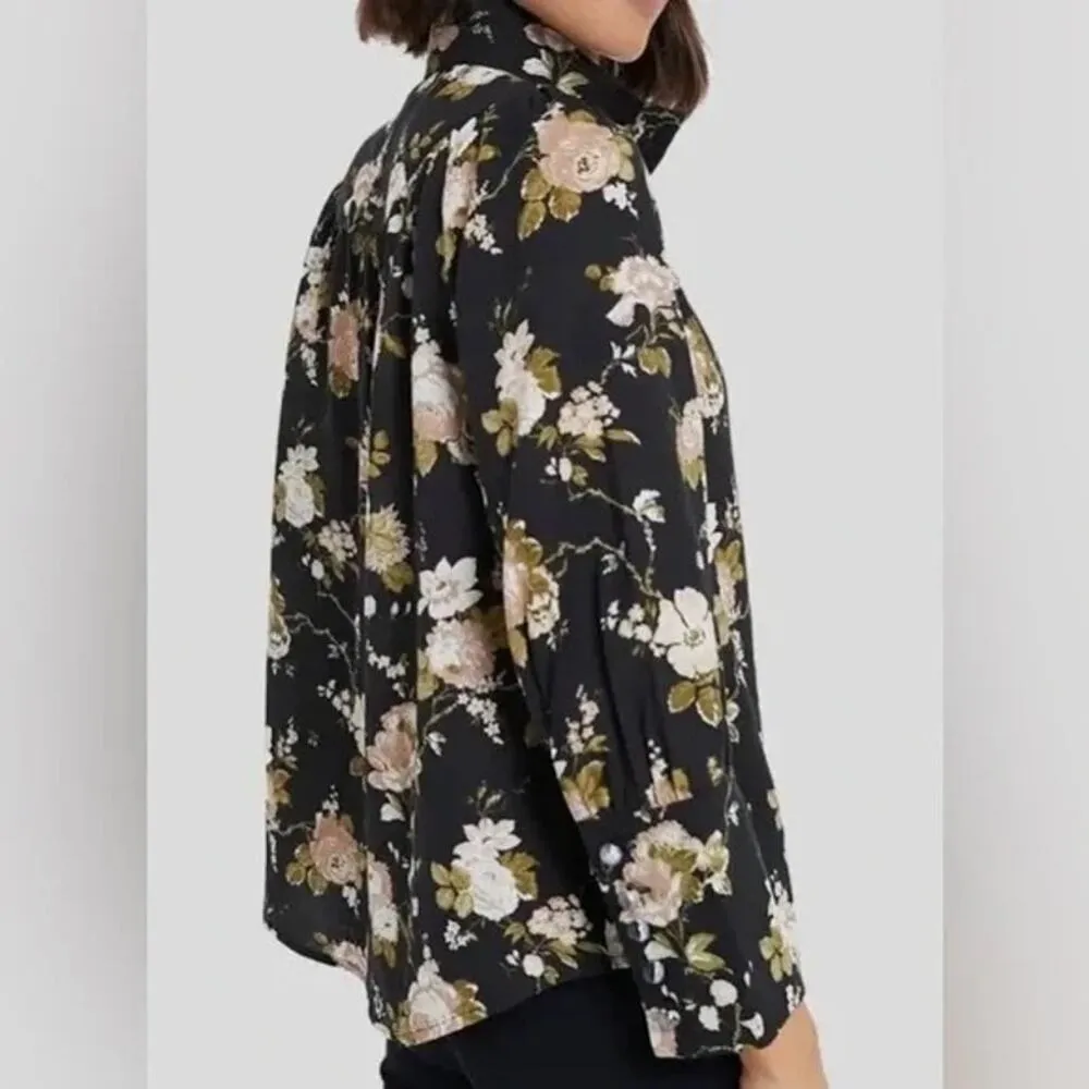 Tuckernuck Corrigan Blouse Midnight Garden Floral Size XXXL NEW - Image 2