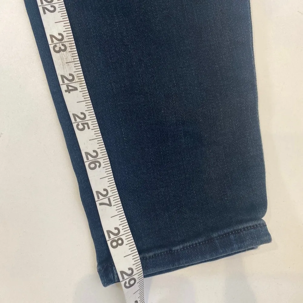 FRAME Le Skinny de Jeanne Faded Black/ Dark Blue Skinny Denim Jeans EUC Sz 27 - Image 14