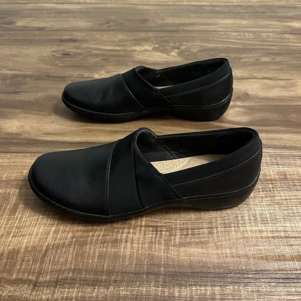 Clarks Cora Heather loafer‎ black Sz 9 N - Image 2