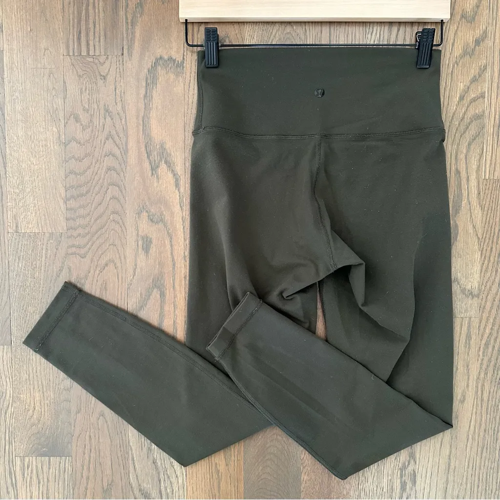 Lululemon High Times / Align High Waist Legging in Dark Forest Green Size 6 - Image 8