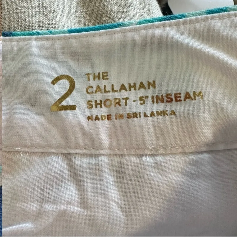 Lilly Pulitzer Serene Blue Tippy Top Tropical Print Callahan Shorts 2 - Image 4