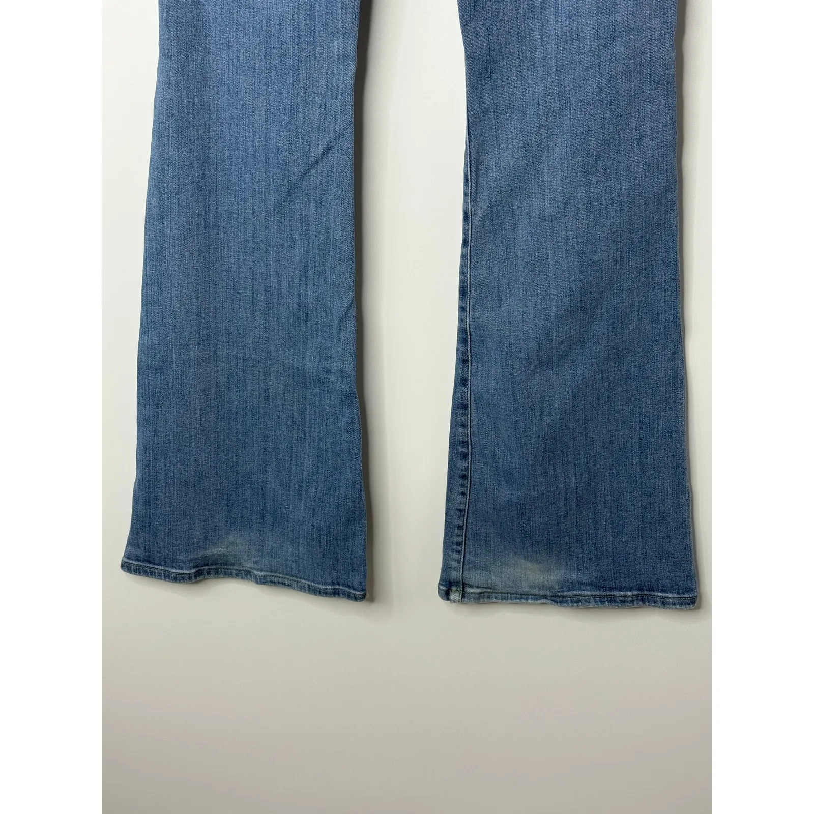 FRAME Le High Flare Jeans Size 31 High Rise Light Wash Stretch Denim - Image 13