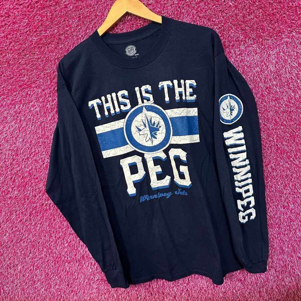 Winnipeg Jets This Is The Peg NHL Team Logo Long Sleeve L - Image 3