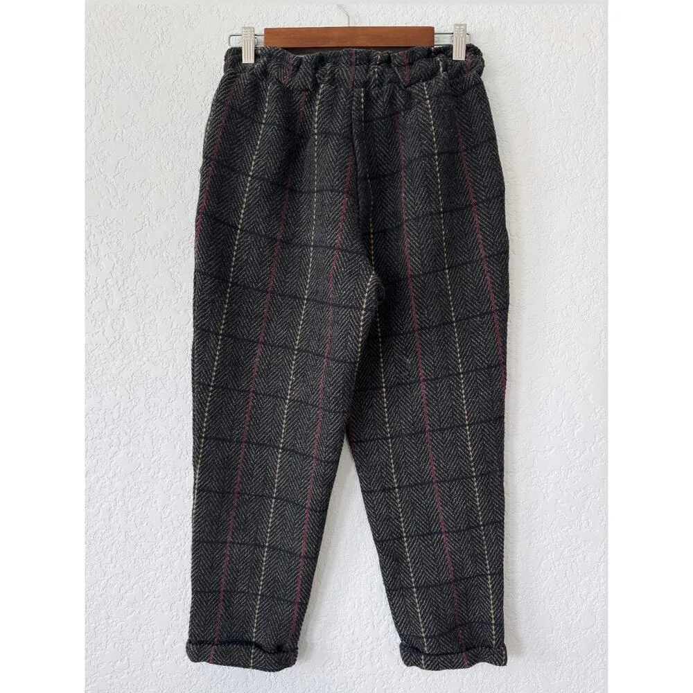 HYFVE Gray Plaid Tweed Pants Size Small - Image 2