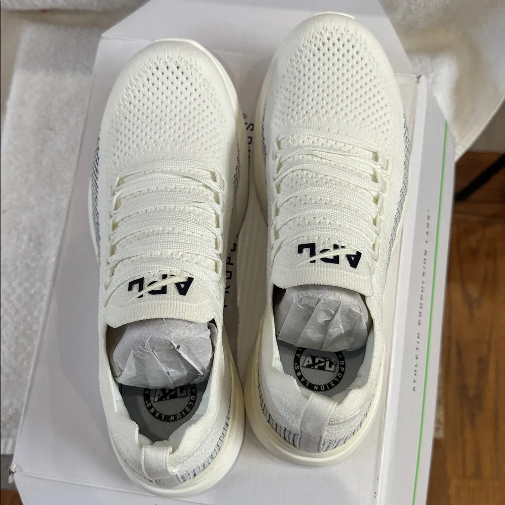 APL Techloom Breeze Ivory Navy Blue Running Shoes training 8 NWT - Image 7