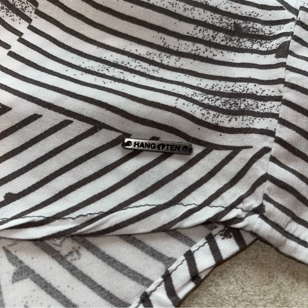 Hang Ten Monochrome Striped Halter Dress - Image 5