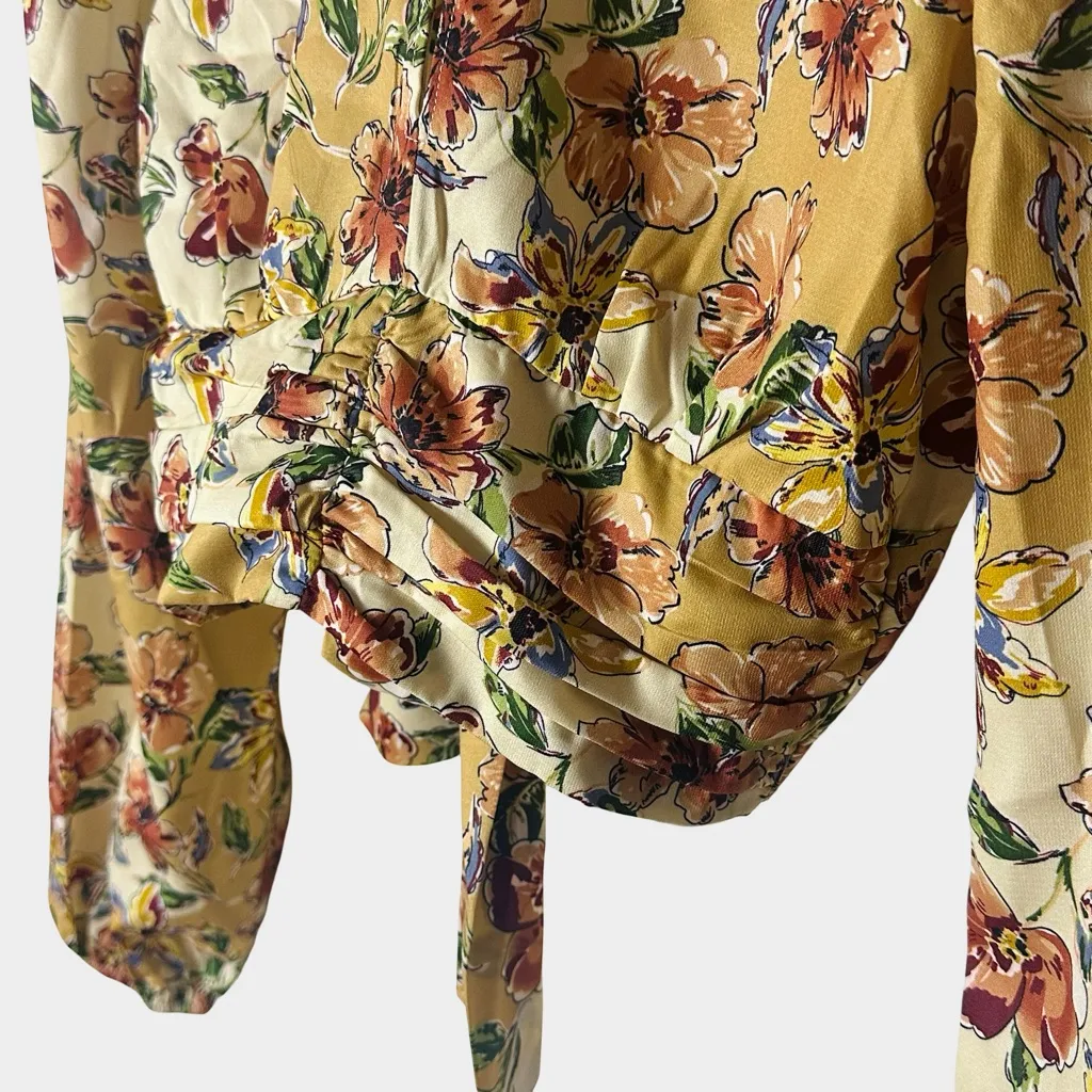 Sage The Label Final Touch Floral Tie Back Cropped Top Size XS NWT - Image 6