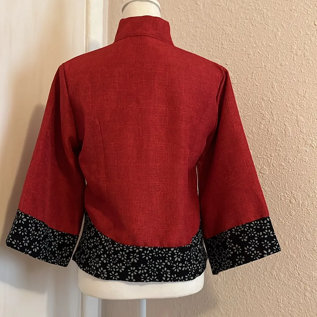 NWT Floral Jacket Red Size undefined - Image 7