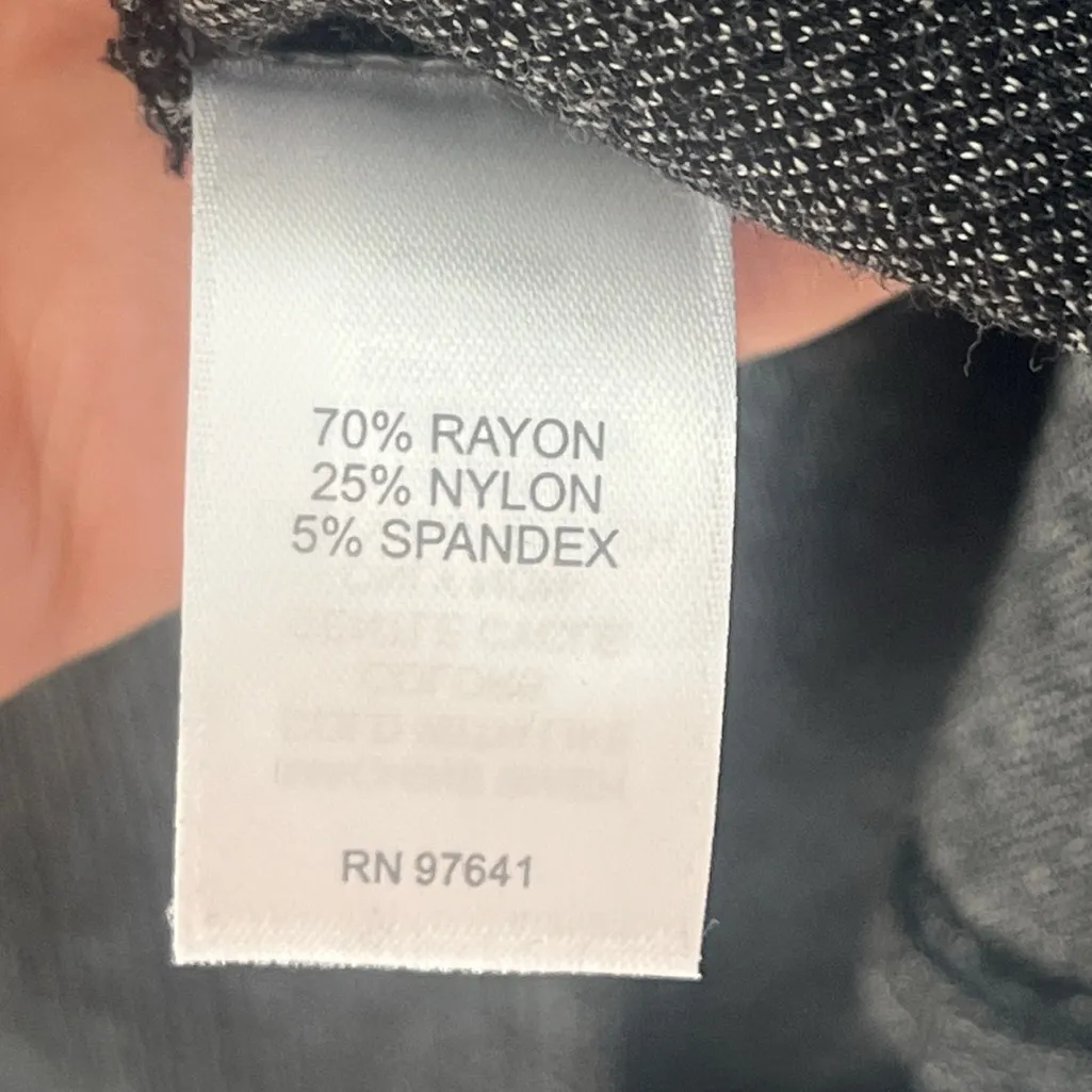 J. Jill Wearever Collection Gray StretchTweed Look Knit Dress Size Medium - Image 4