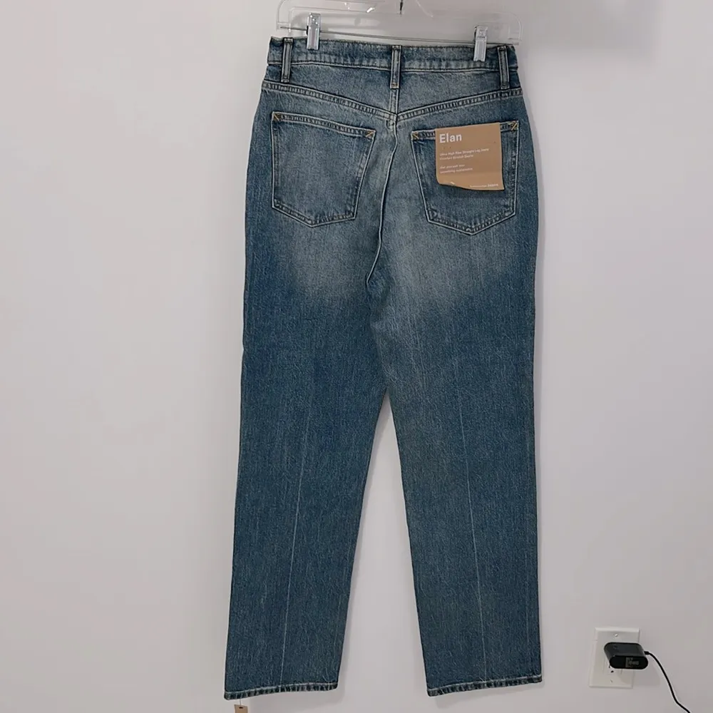 Reformation Elan Ultra High Rise Straight Leg Jeans - Image 5