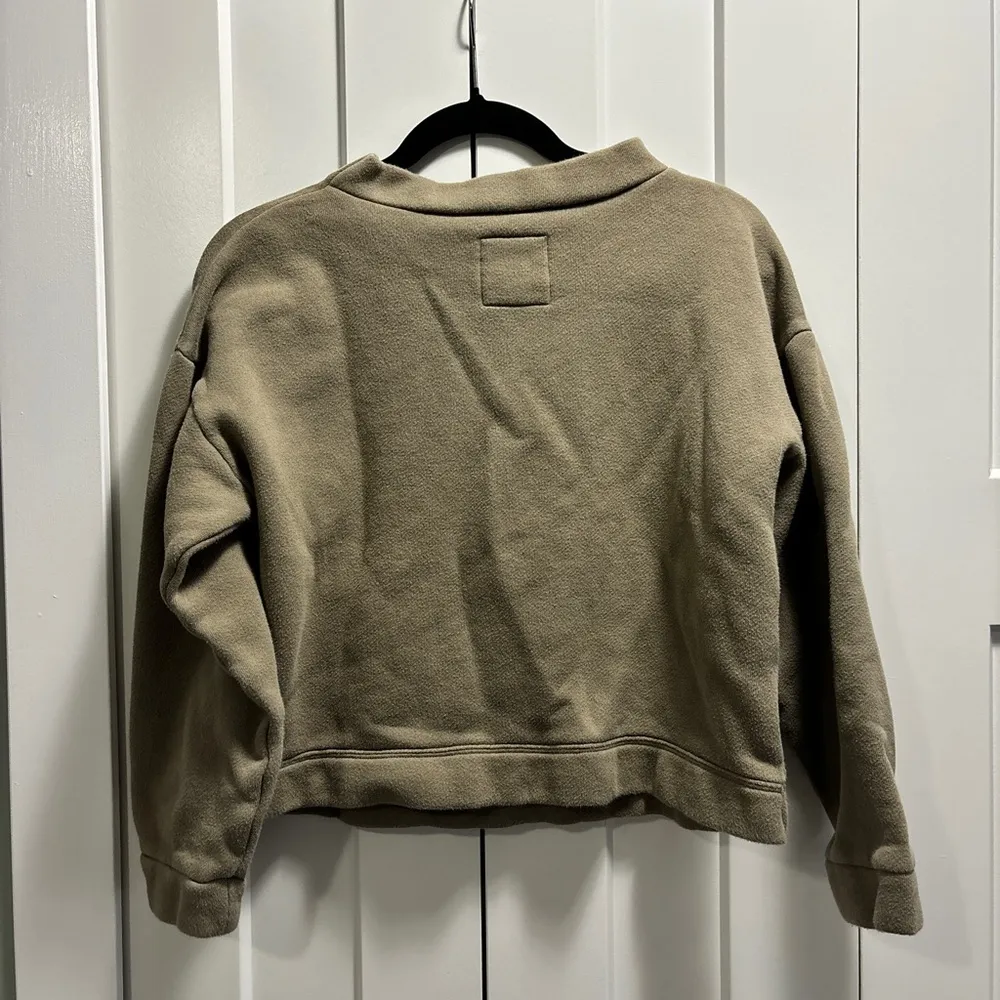 Madewell MWL cowl neck pullover, olive green - SZ M - Image 4