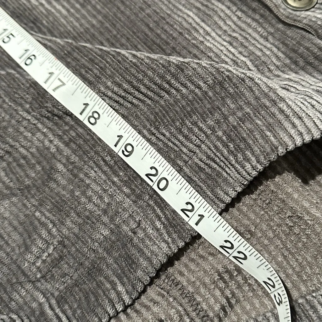 kori Grey Gray corduroy Jacket Coat small womens button up collared pockets - Image 5