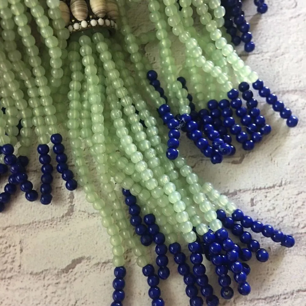 BaubleBar  Seed bead tassel link chain necklace - Image 7