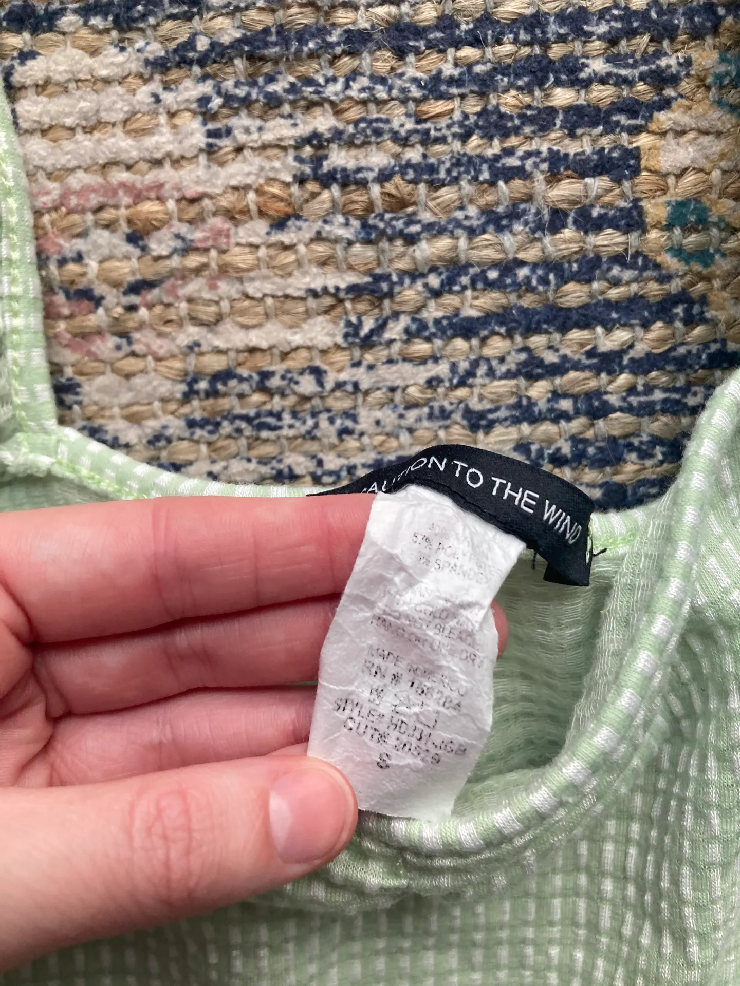 Caution to the Wind green cropped romper - Image 3