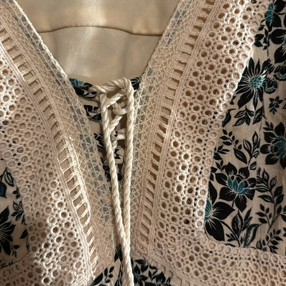 Torrid Black and Teal Floral dress - Image 3