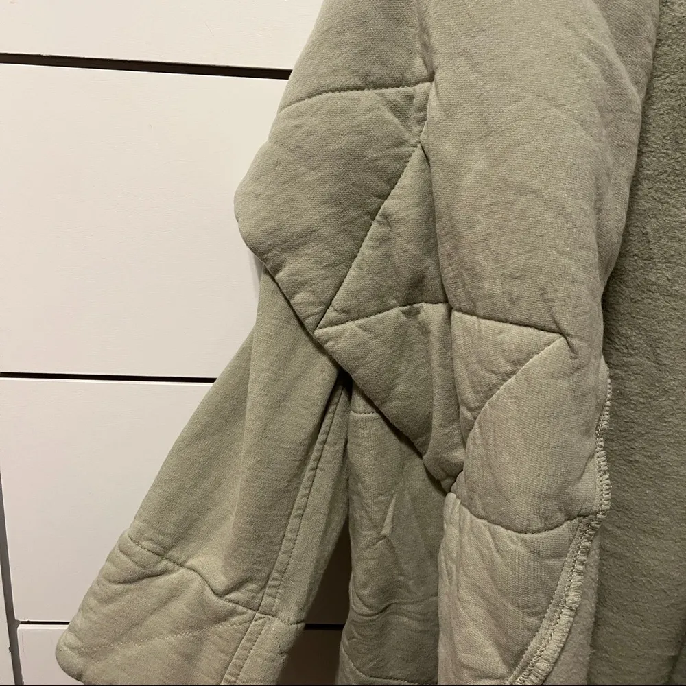 Young Fabulous & Broke Sandrine Quilted Coat Olive Green - Image 9