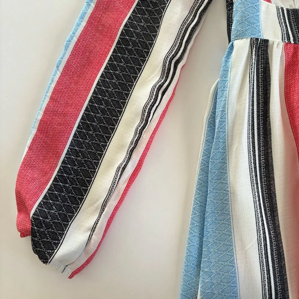 AMT Gypsy Gal Striped Long Sleeve V - Image 11