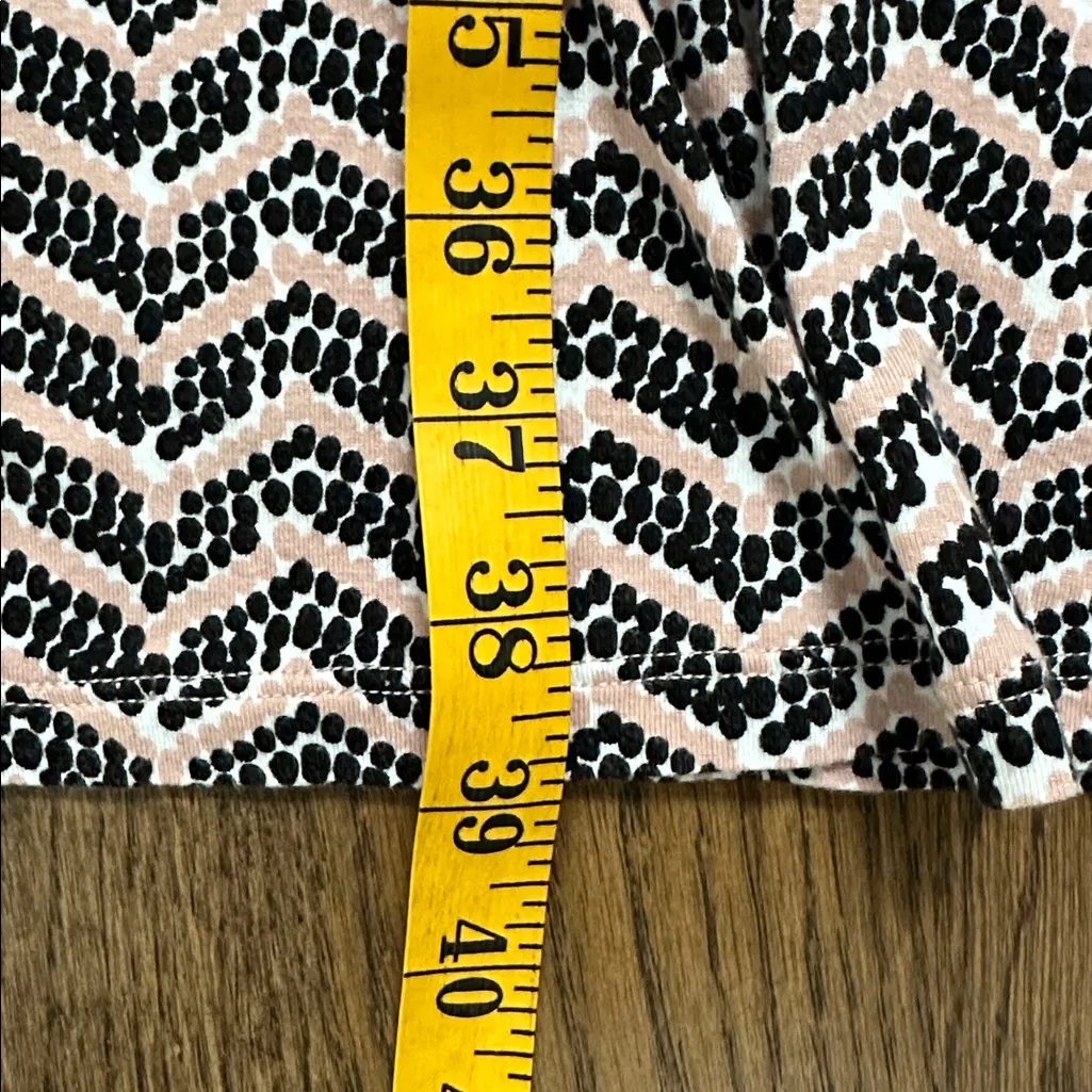 Boden Pink and Gray Chevron Dress size 12R Black - Image 6