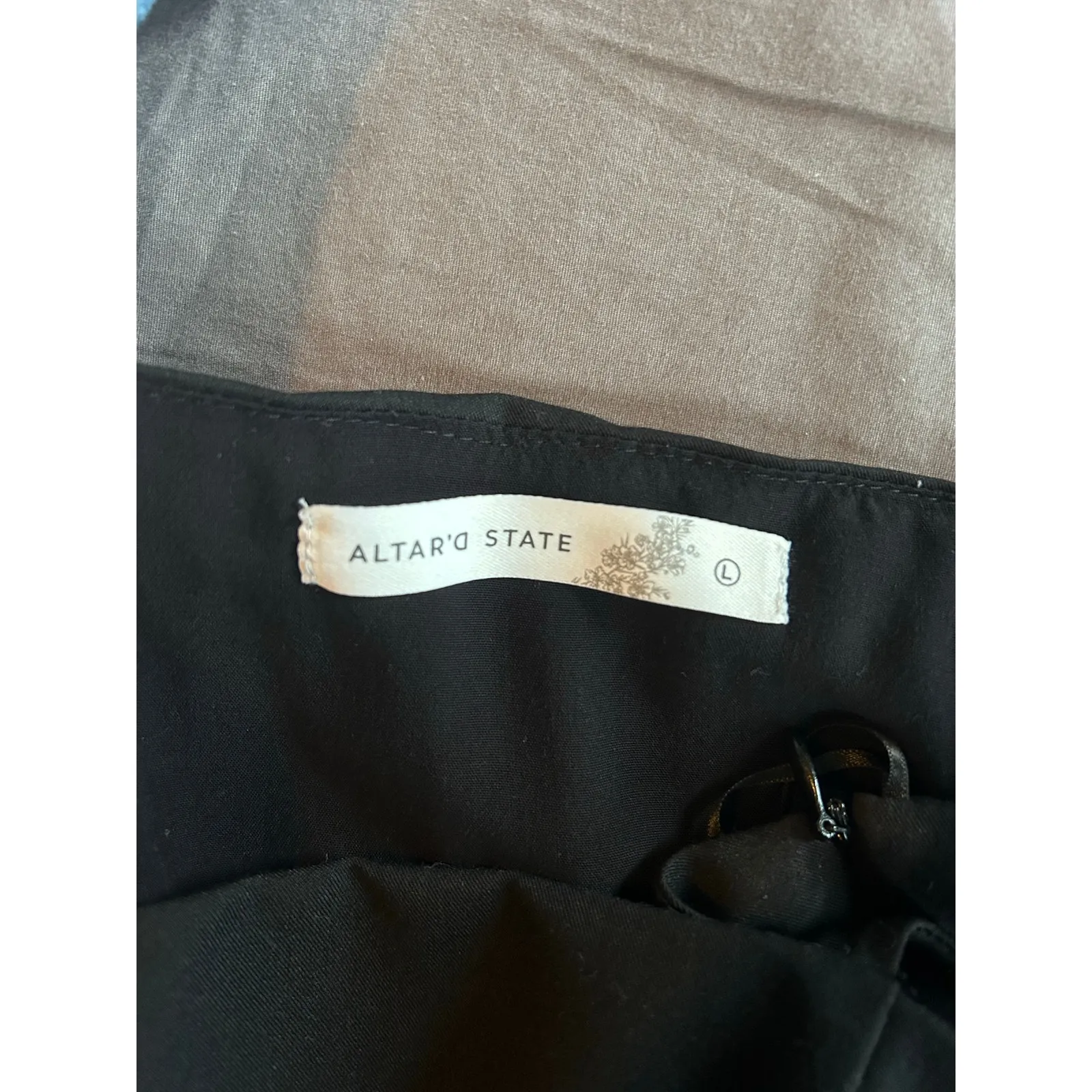 Altar'd State Black Bow Dress - Large - Image 5