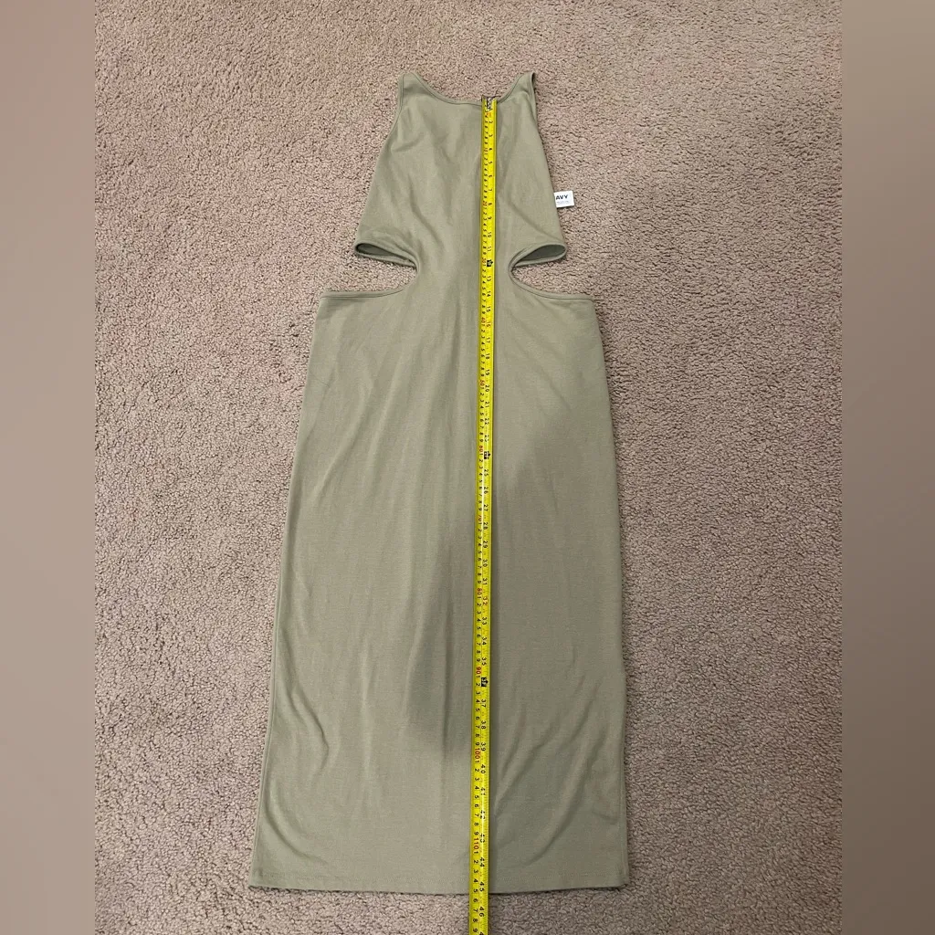 OLD NAVY Cut-out Ribbed Twist Back Sleeveless Boho Maxi Dress - Image 9