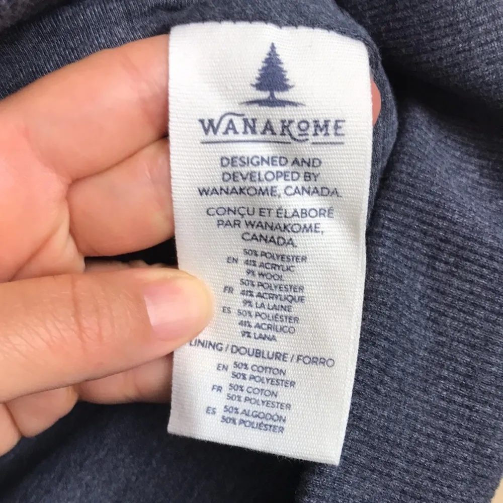 Wanakome Canada Women’s Blue Fleece Teddy Asymmetrical Zipper Jacket - Image 16