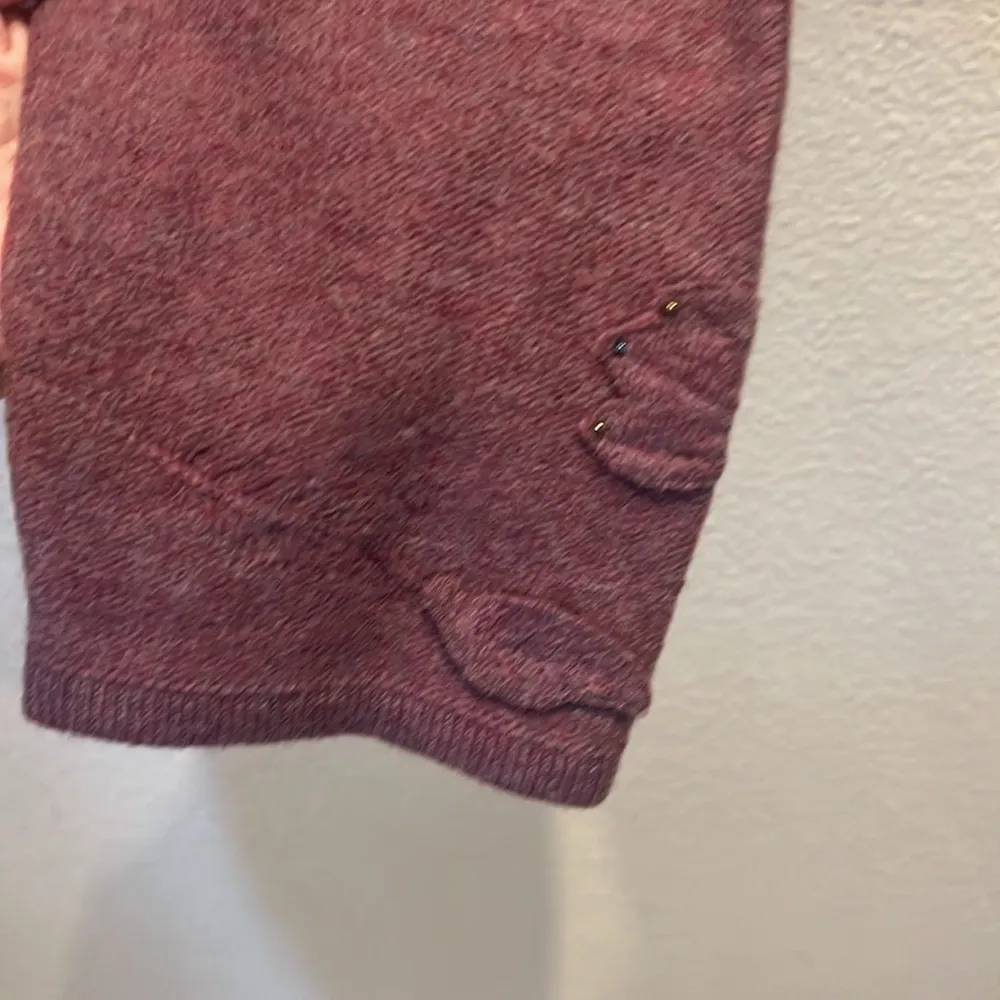 Pendleton Women’s Cardigan Merino Wool Sweater Size Petite Large Purple - Image 6