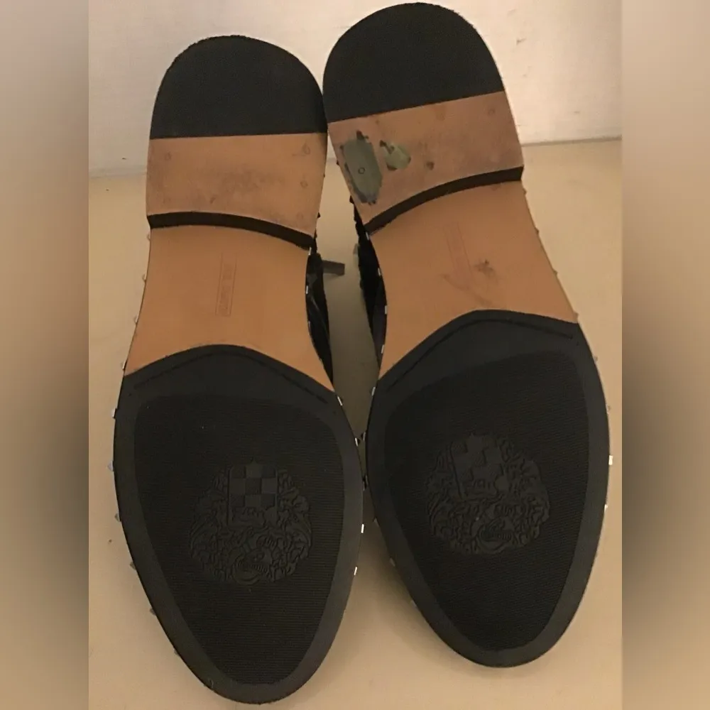 Vince Camuto women gray velvet Combat Talorini boots Size 8.5 - Image 5