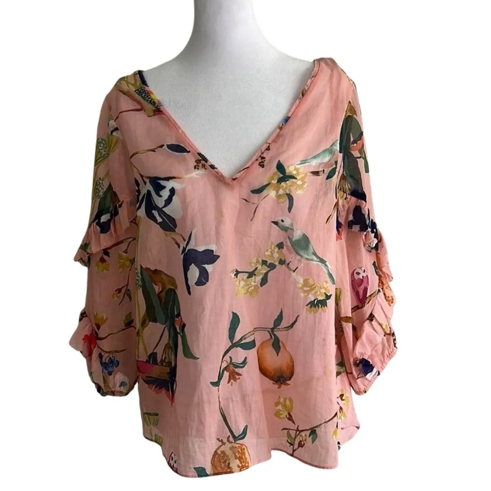 Tanya Taylor NWT Margarita Boho floral Top Size 22 - Image 5