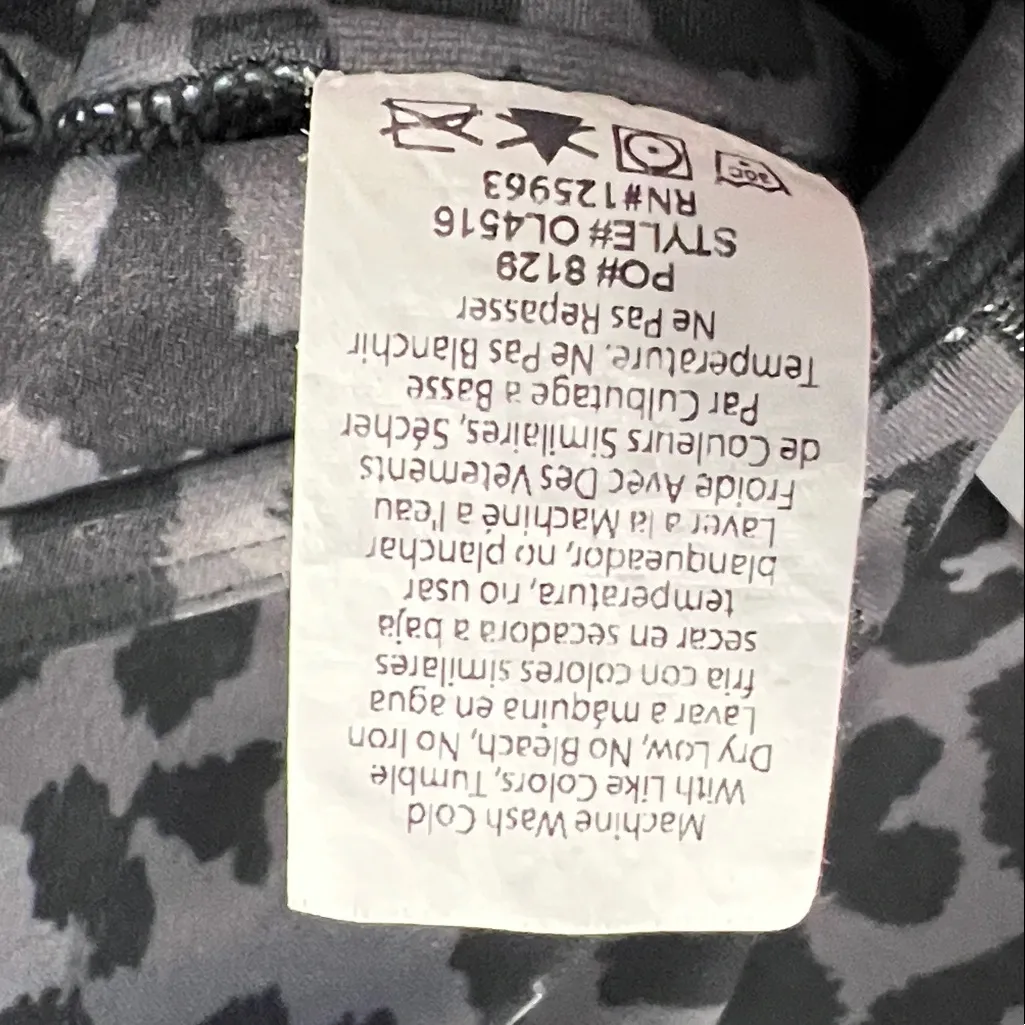 Beyond Yoga Black Leopard Print Strappy Athletic Sports Bra Size XL - Image 7