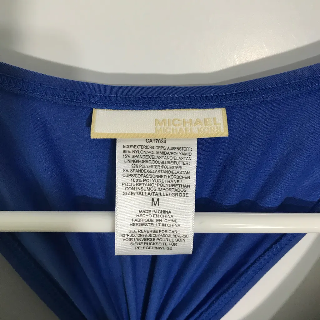 Michael Kors  Blue Swim Coverup or Casual Dress Medium - Image 4