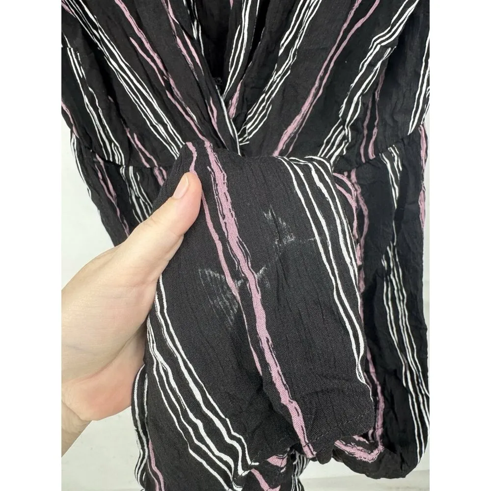 City Chic‎ Striped Maxi Dress Women 14 Black Preppy Contemporary Feminine - Image 7