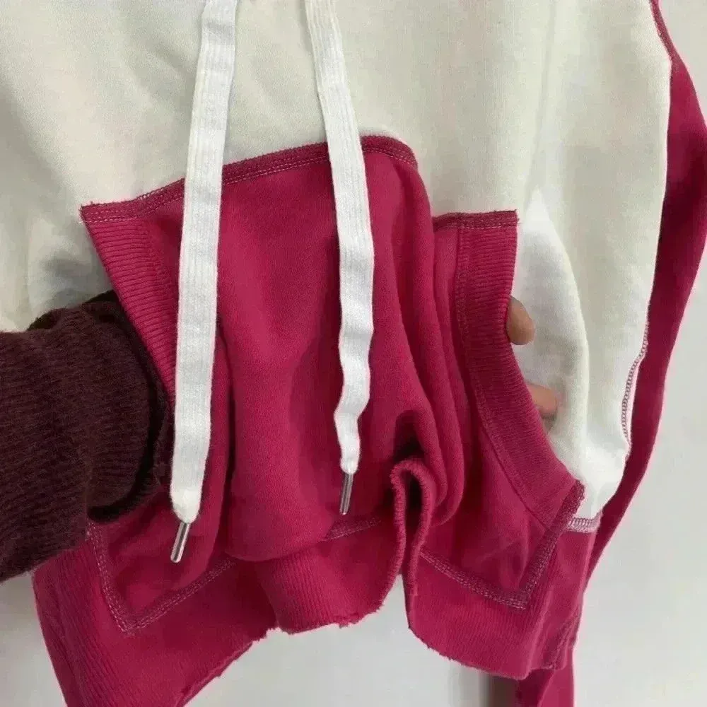 Rag & Bone Womens Multicolor Color Block Shrunken Hoody Sweater Size Sp - Image 7