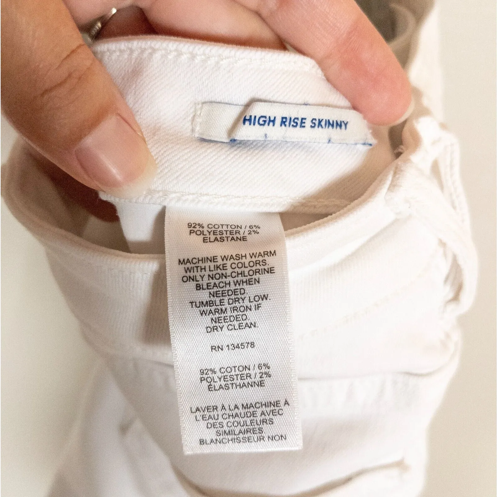 VINEYARD VINES White Jamie High Rise Skinny Jeans Stretch Women's 25 - Image 4