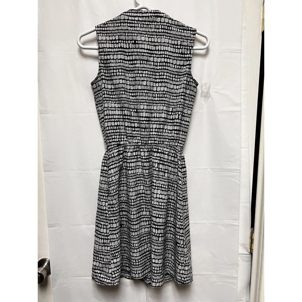 BKE Merona dress Women's Size XS Xsmall  Black‎ & Grey Sleeveless office - Image 8