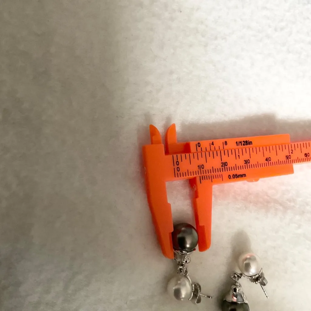 Mikimoto 18k W gold South Sea & Akoya 7.3 - Image 9