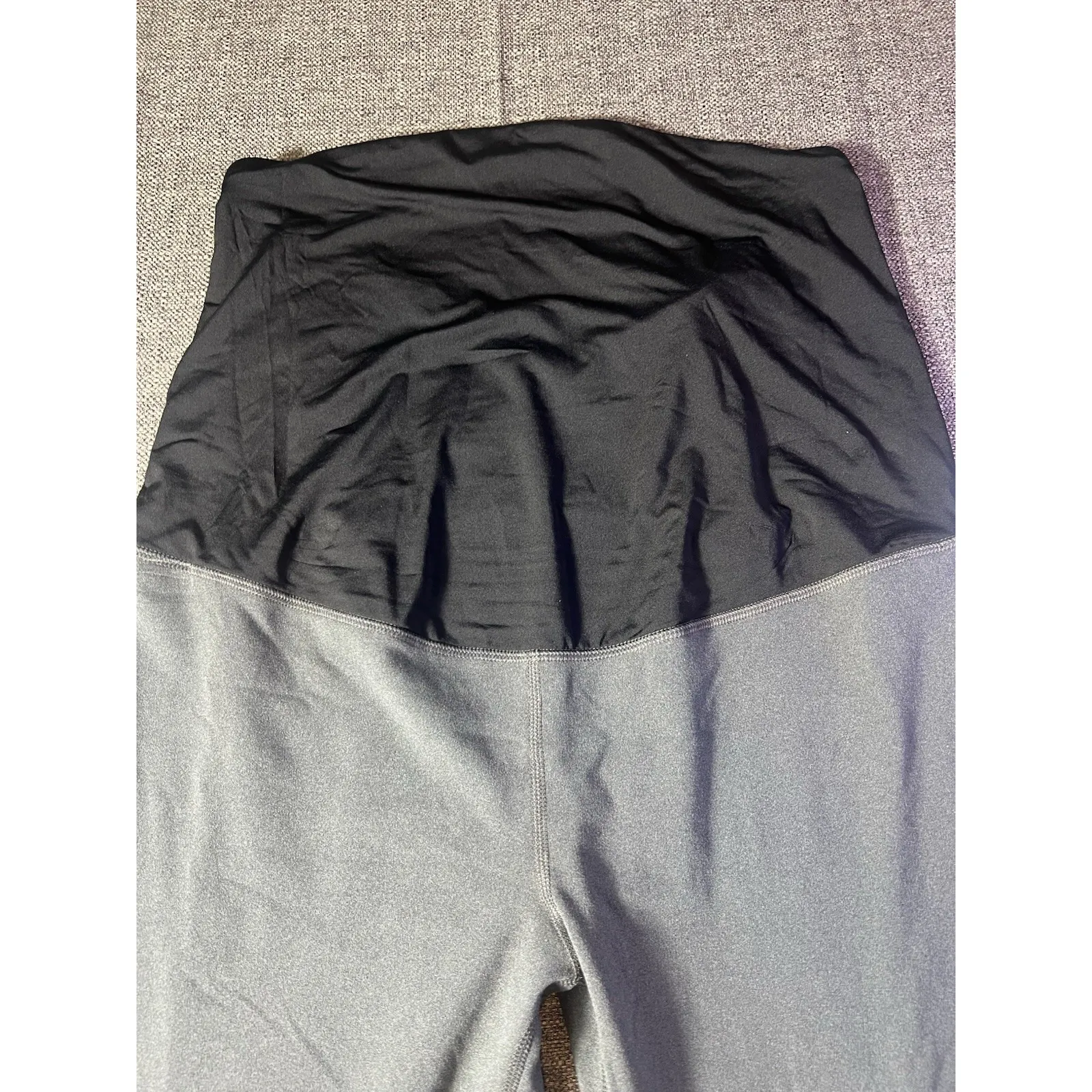 Isabel Maternity‎ Leggins Dark Heather Gray Size XL - Image 2