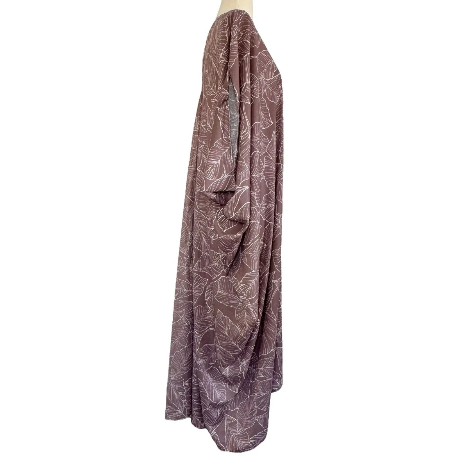 JENNIFER GRACE Limited Edition Caftan Deep V Neck Kimono Dress Resort Boho Chic - Image 7