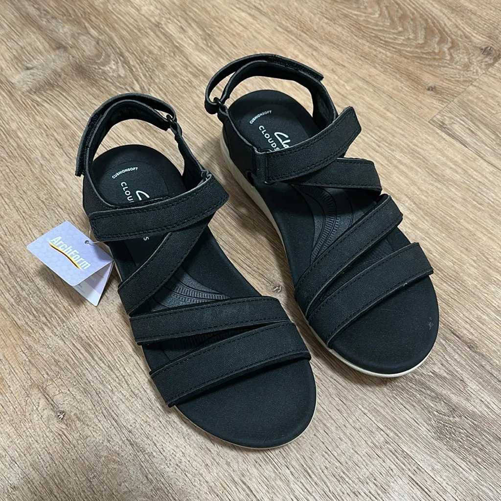 CLARKS | Women's Glide Hi Ella Wedge Sandal - Image 3