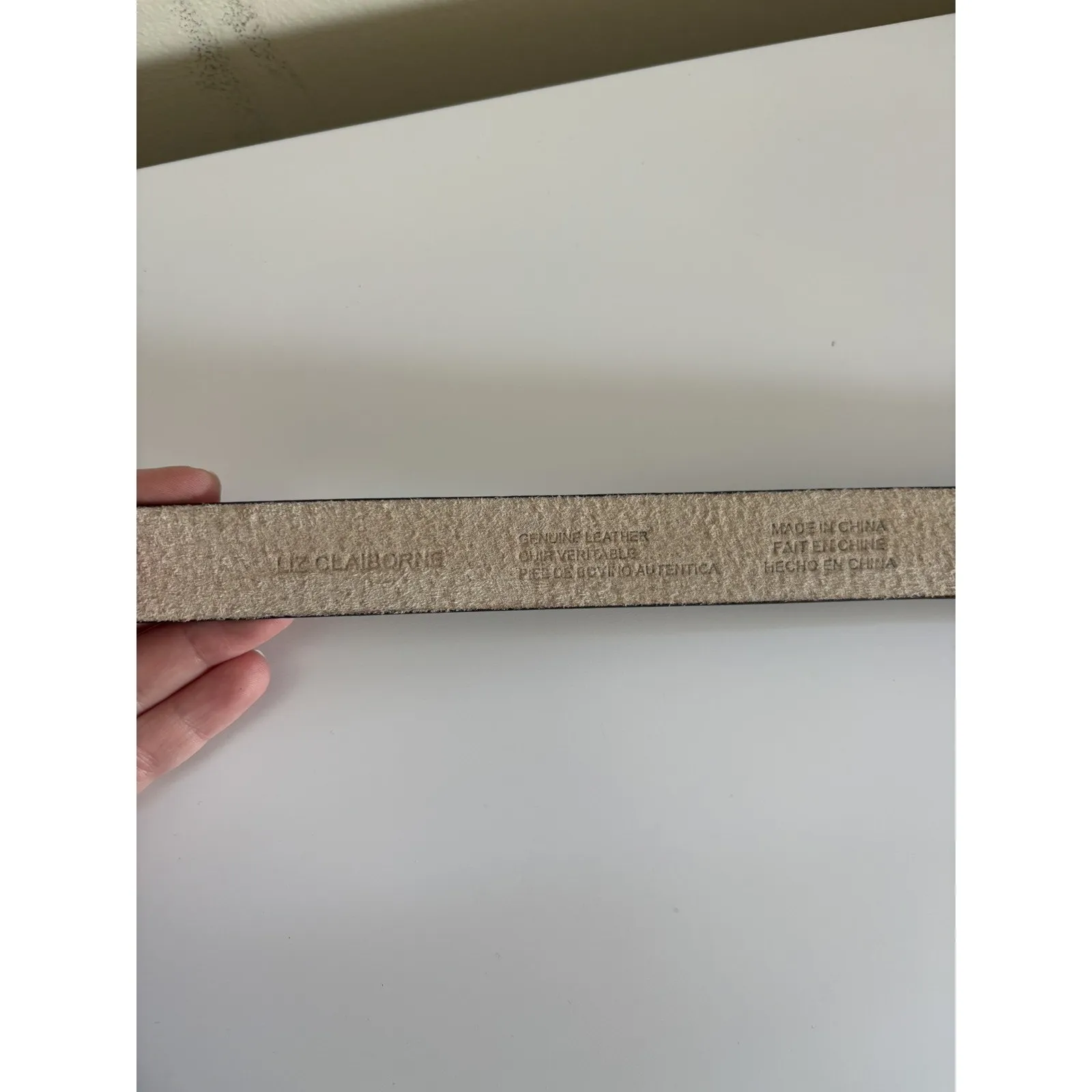 Liz Claiborne Women's Leather Belt Silver Buckle Size Large Brown Western Boho - Image 7