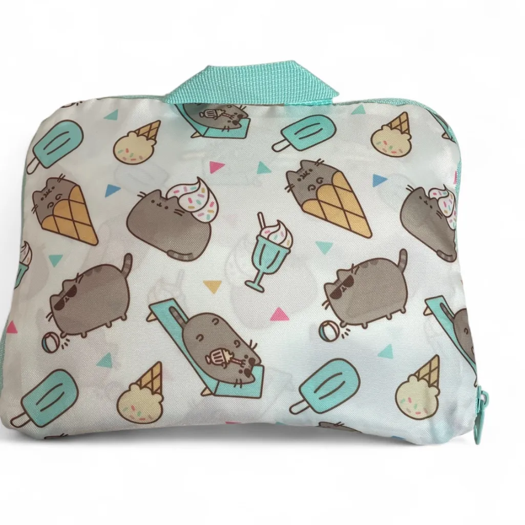 Pusheen Summer 2017 Box Fold Up Backpack Ice Cream Skateboard Mint Green - Image 5