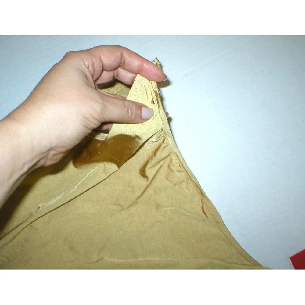 New Womens 8 NWT Dress 44 Betta Beach Gold Split leg Tank Sexy Silky Italy Polya - Image 12