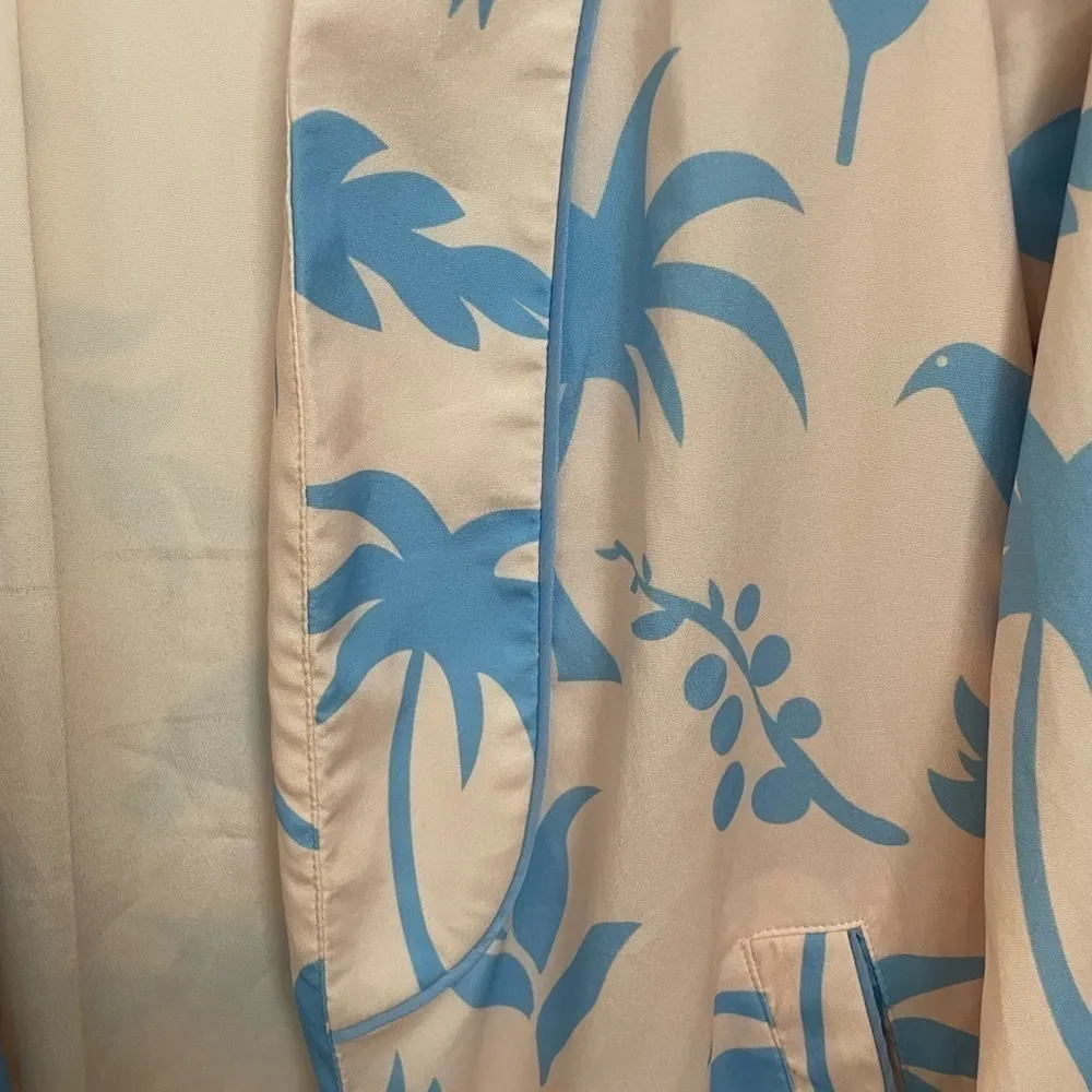 Lulus  Flamingo Bird Tree 46” Long Cardigan Kimono - Image 4