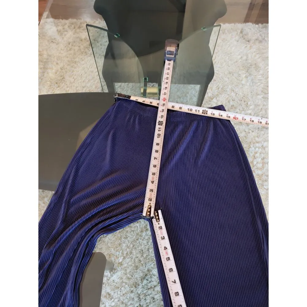 Women's Navy Blue Pleated X - Image 16