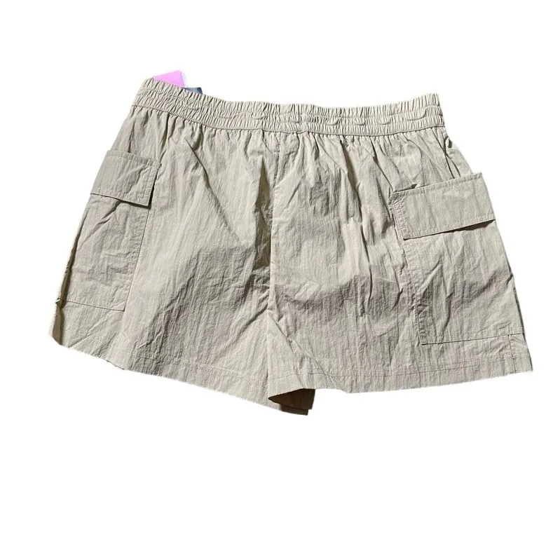 Grayson threads Casual Beige Cotton Skort with Elastic‎ Waist and Pockets - Image 4